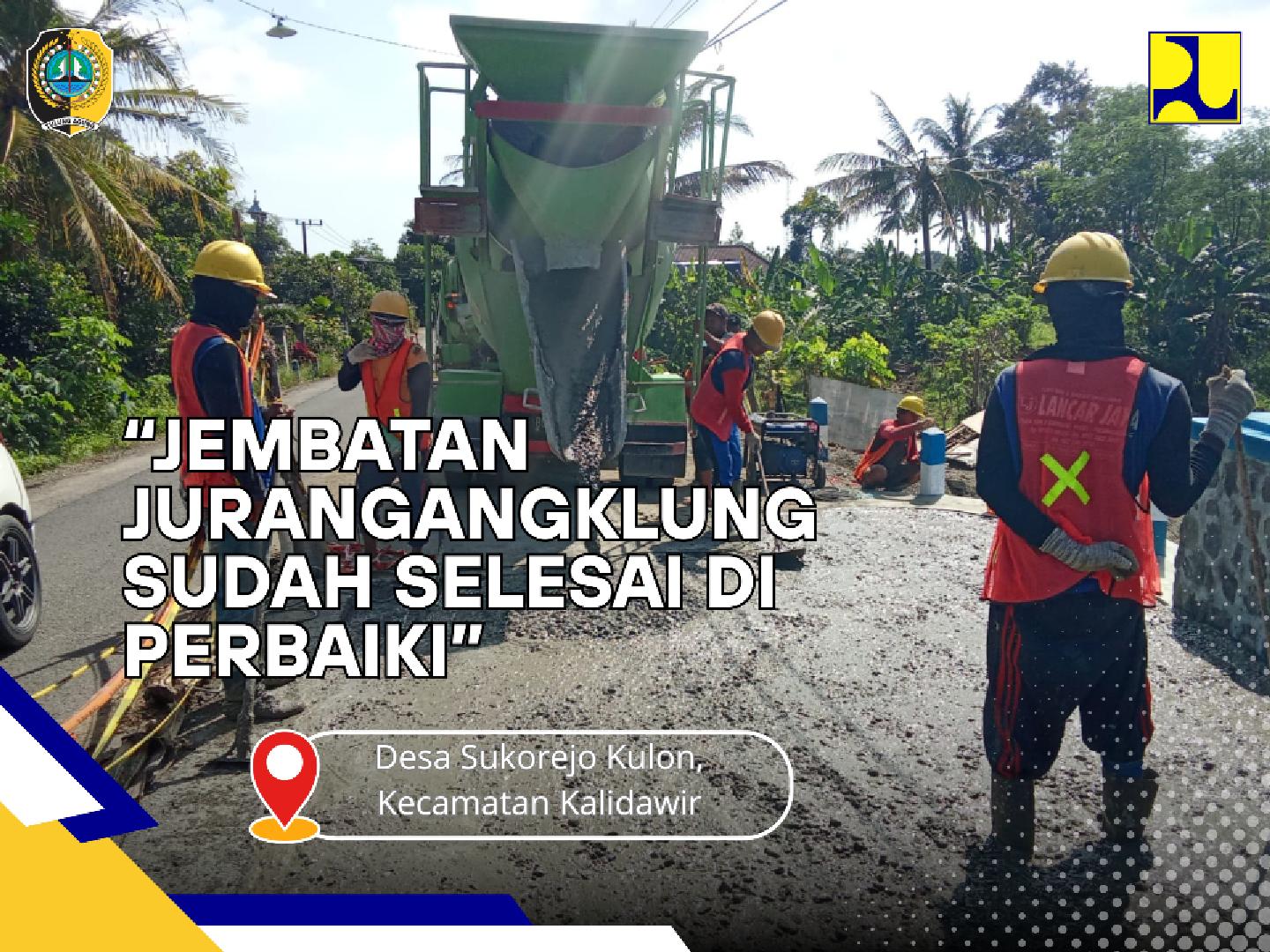 Jembatan Jurangangklung Sudah Selesai di Perbaiki