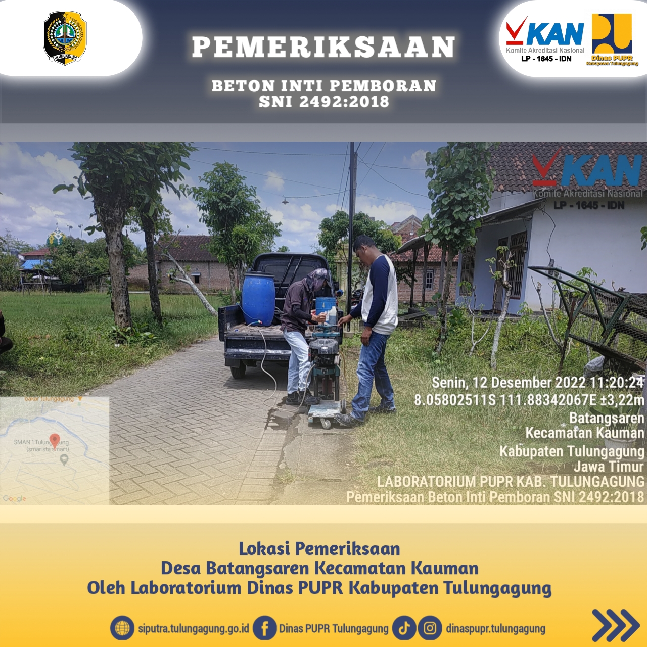 Melakukan Sampling Uji Beton Inti Pemboran (SNI 2492:2018)