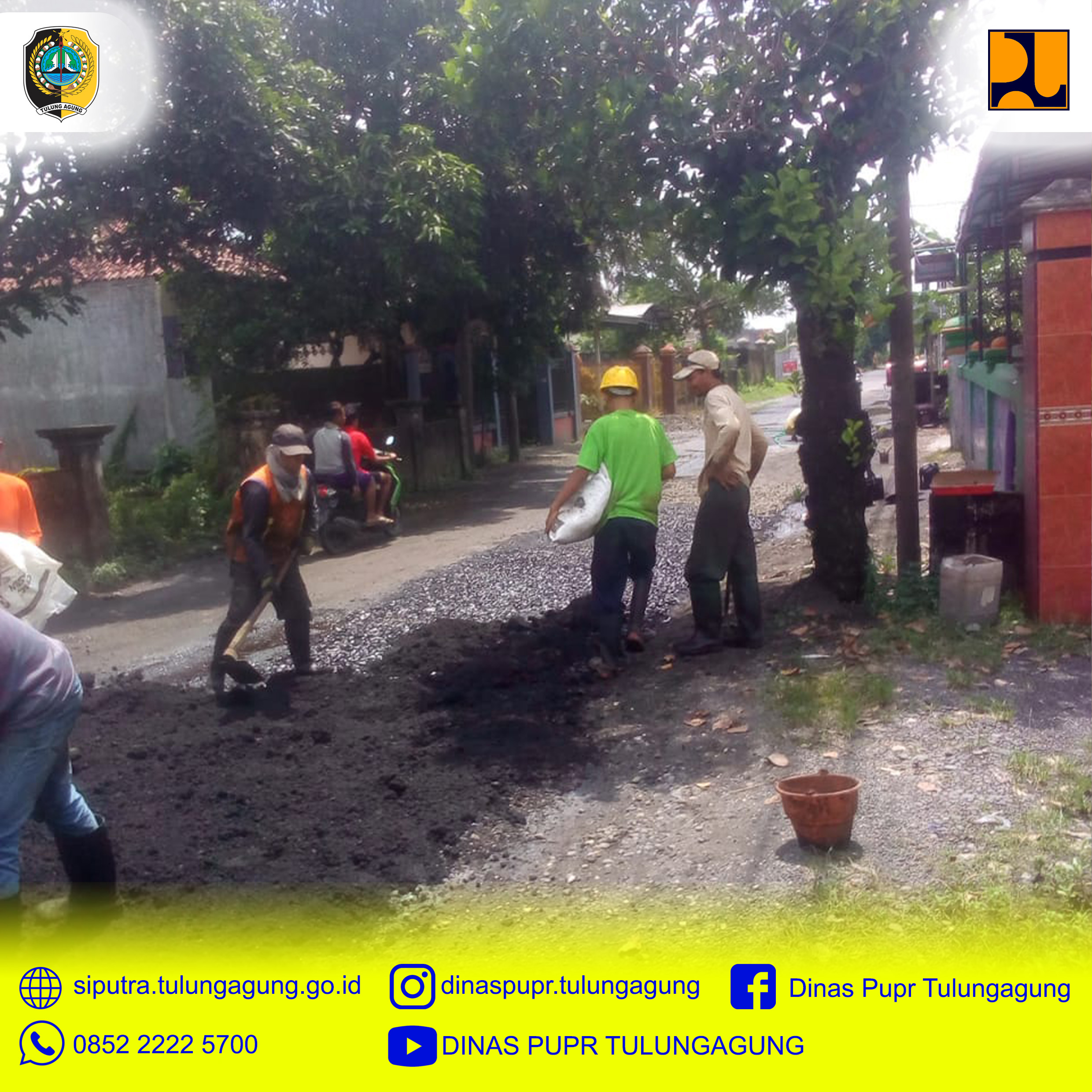 Perbaikan Jalan dengan coldmix
