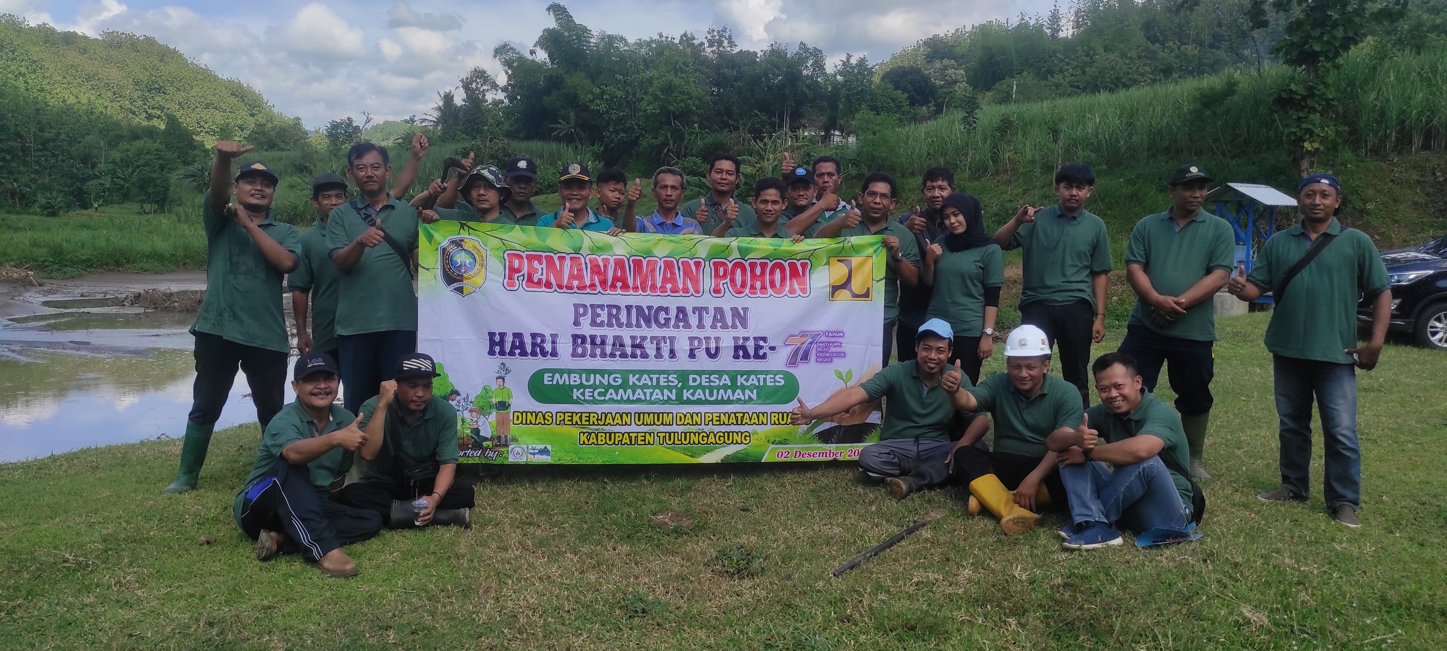 Penanaman Pohon dalam Rangka Peringatan Hari Bakti PU ke 77